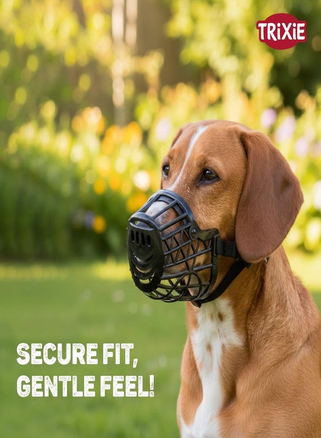 Trixie Muzzle for Dogs, Plastic - Black (M-L - 26 cm) - Eg. Rottweiler - Image 2
